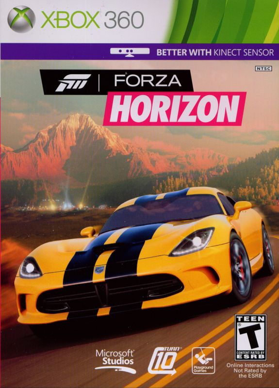 Forza Horizon box art for Xbox 360
